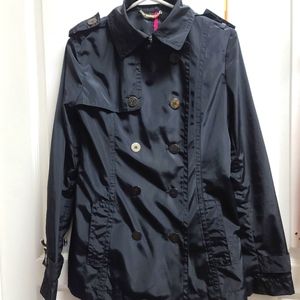 Versace black utility style polyester jacket size small
